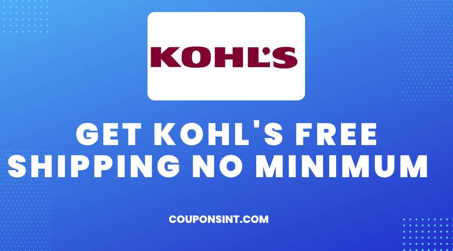 Kohls free shipping no minimum